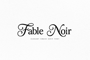Fable Noir Font, a Serif Font by gafaroff studio