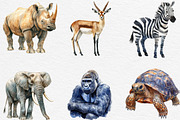 Wild Animals Of Africa PNG, an Illustration by Black Bird Studio (Thumbnail 6 of 6)