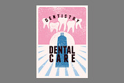 Dentistry grunge vector poster set., a Healthcare Illustration by PoPaShop (Thumbnail 2 of 8)