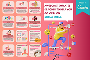 300 Skincare Beauty - Canva Editable, a Social Media Template by Viral Content Design (Thumbnail 3 of 10)