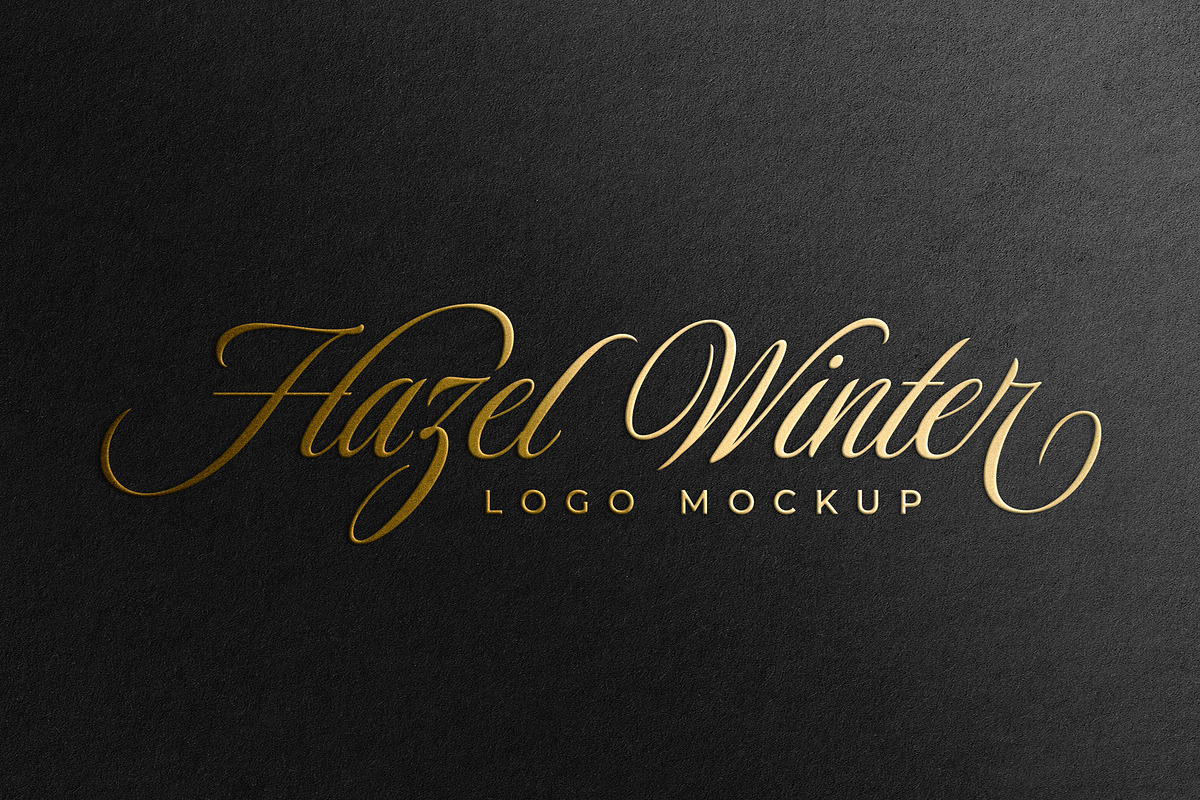 Embossed Gold Foil Logo Mockup, a Product Mockup by Smart Works
