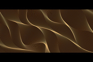 Swoosh golden stripe waves