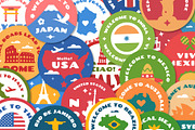 Travel Country Stickers Bundle, an Object Graphic by TSRY (Thumbnail 2 of 3)