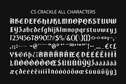 CS Crackle – Blackletter Font, a Blackletter Font by Craft Supply Co. (Thumbnail 8 of 8)