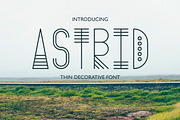 Astrid - Thin Decorative Font, a Sans Serif Font by Anastasiia VNSK (Thumbnail 1 of 6)