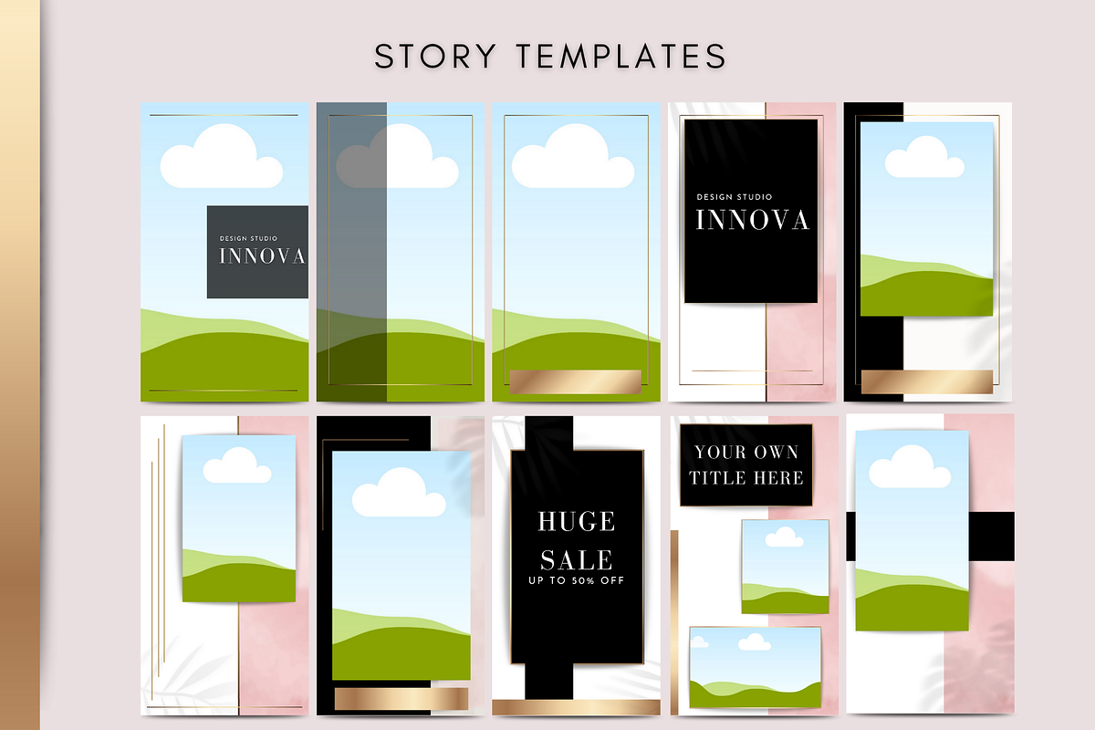 Pink and White Instagram Templates, a Social Media Template by Innova Studio (Photo 4 of 8)