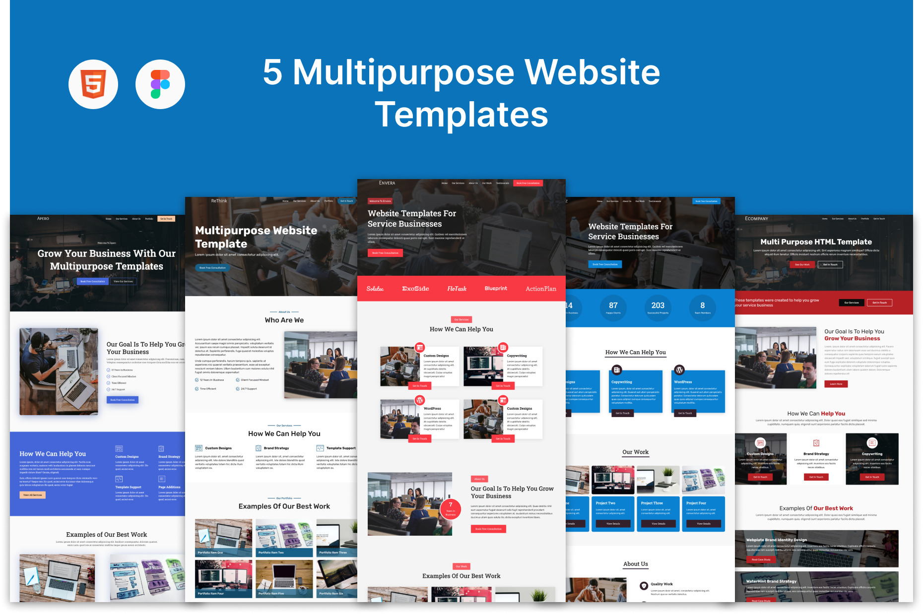 Profital - Website Template Bundle | Landing Page Templates ~ Creative ...
