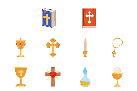 Catholic Symbols Illustration Set preview 2