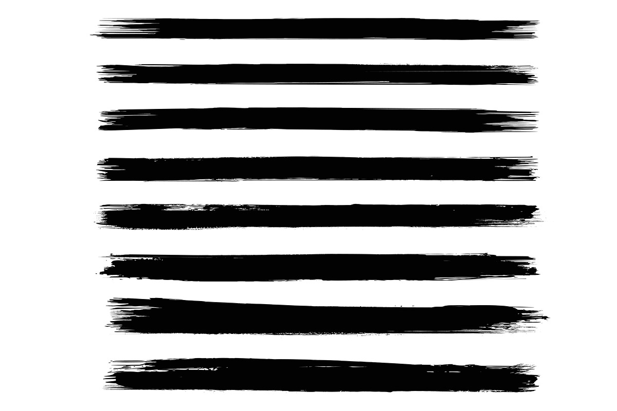 Paint Black Stoke Brushes, a Decorative Illustration by GeorgeKhelashvili