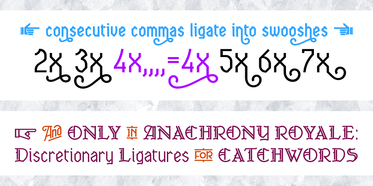 Anachrony, a Blackletter Font by Cerulean Stimuli (Photo 9 of 10)