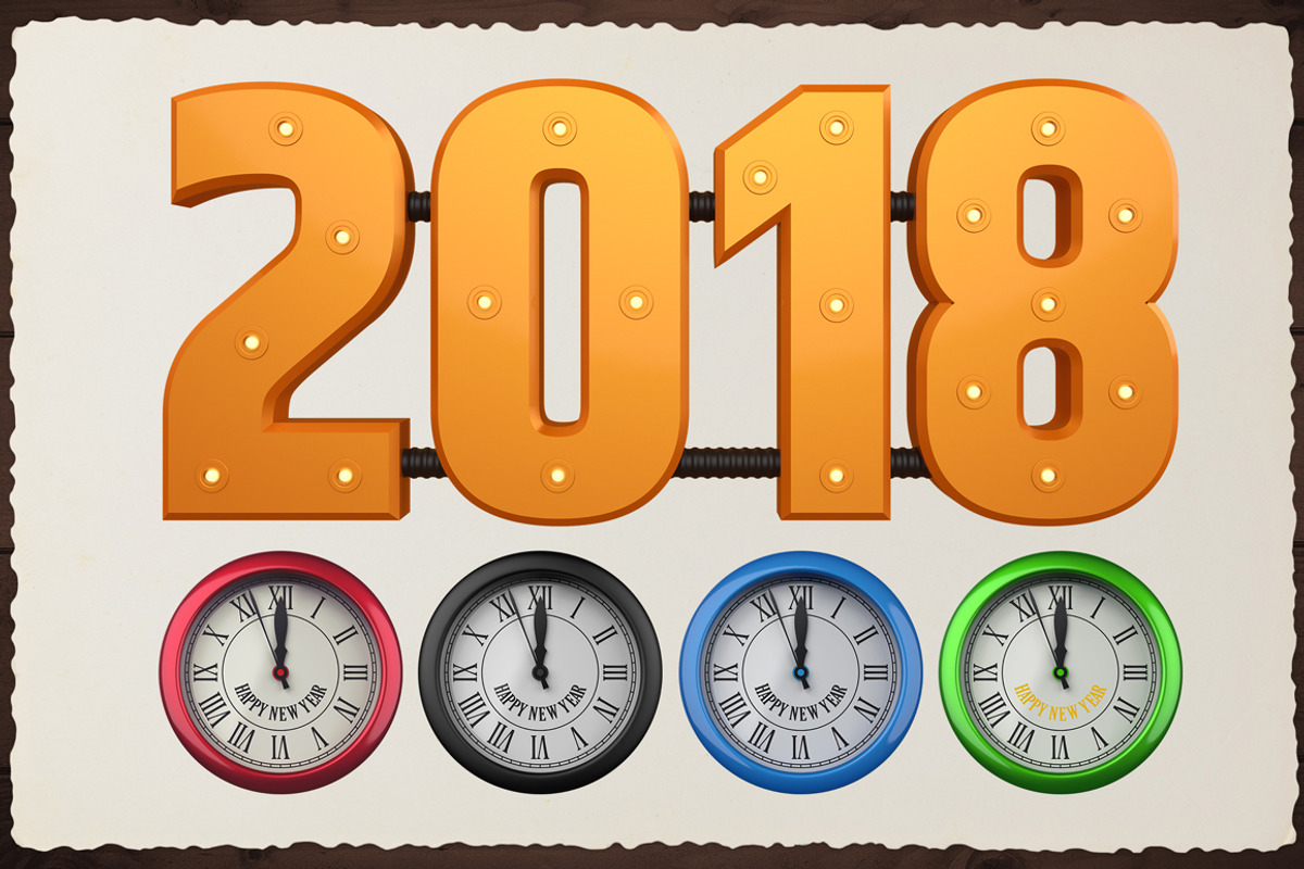 New Year 3D PNG Items Pack, an Object Graphic by pixaroma (Photo 10 of 22)