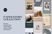 Paper Story Instagram Templates, a Social Media Template by Palm Creatives (Thumbnail 1 of 10)