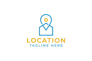 Pin Home Map Location Icon Logo, a Branding & Logo Template by Signatoro