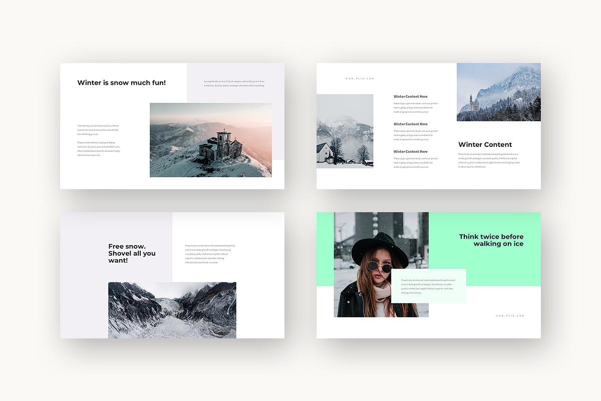 Fvio : Cozy Winter Powerpoint, a Presentation Template by Punkl Camp (Photo 8 of 16)