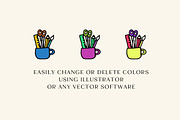 Arts and Crafts Icons Clipart Set, an Icon by Lemonade Pixel (Thumbnail 3 of 8)