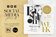 Fashion Week Social Media Pack, a Social Media Template by Touringxx Creative Studio (Thumbnail 1 of 8)