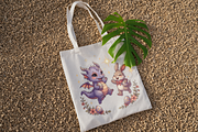 Cute Dragon PNG Clipart Baby., an Animal Illustration by KennedyStudio (Thumbnail 4 of 5)
