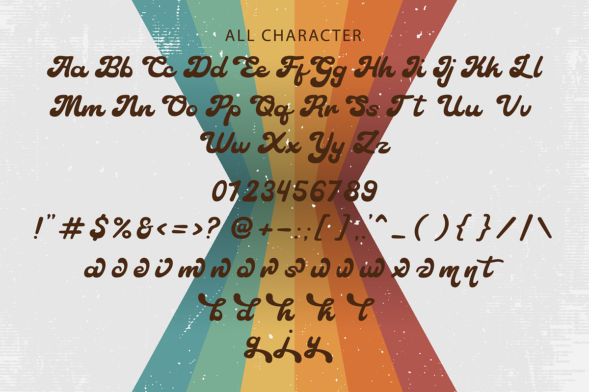 Retro Music - Retro Font, a Script Font by Densu Creative (Photo 6 of 6)