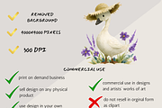 SILLY GOOSE BABY SHOWER CLIPART PACK, an Animal Illustration by Daring Digies (Thumbnail 9 of 10)