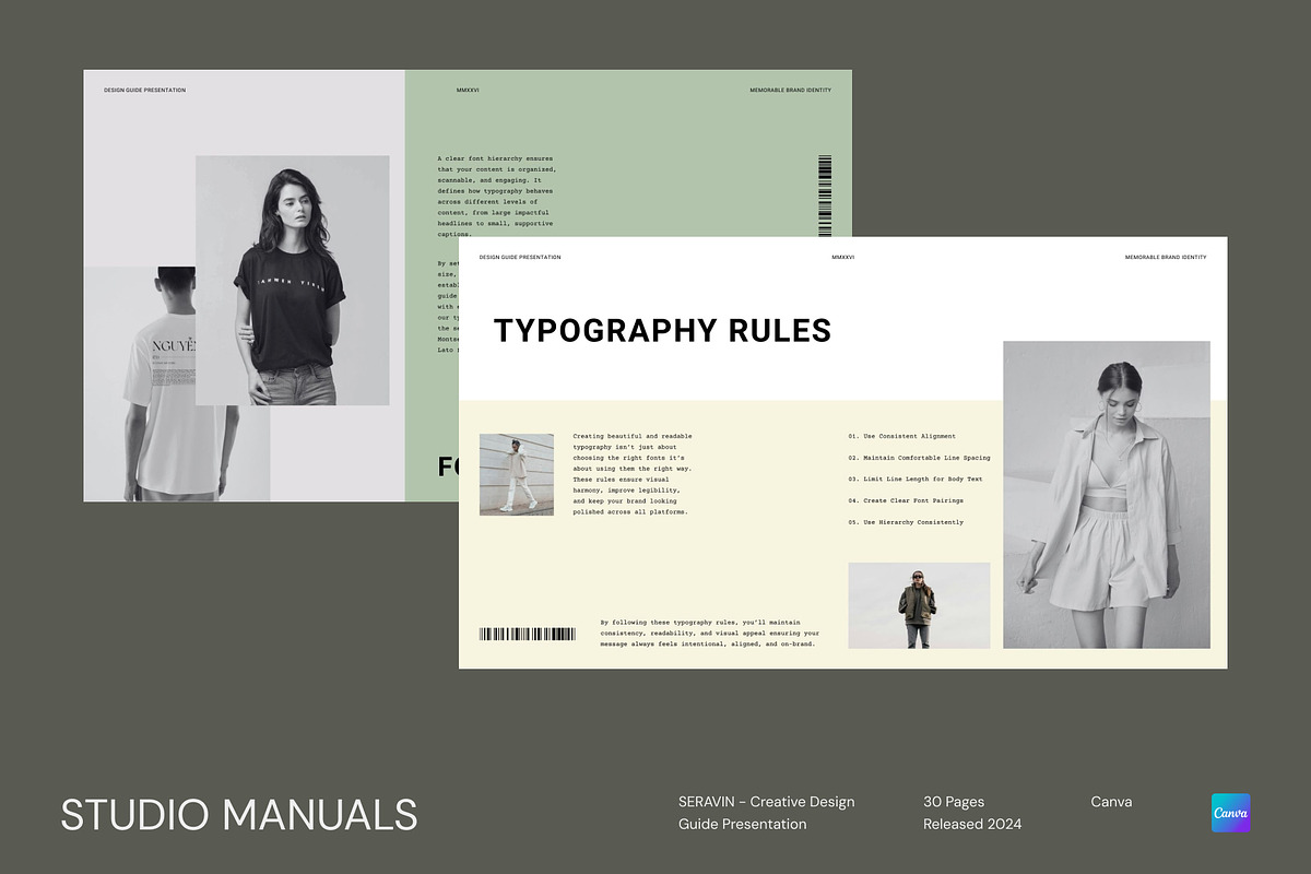 SERAVIN - Creative Design Guide, a Social Media Template by Studio Manuals (Photo 5 of 8)