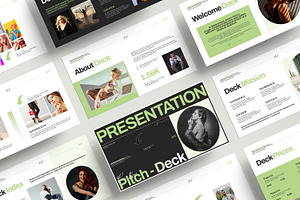 Creative Pitch Deck Presentation, a Presentation Template by MightyDesign
