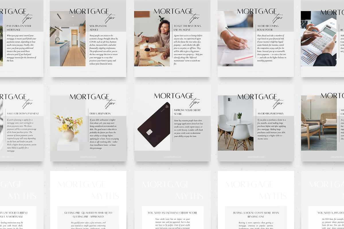 100 Mortgage Broker Social M Posts, a Social Media Template by ZoaniDesign (Photo 7 of 10)