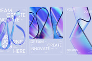 3D Glass Waves - 93 illustrations, an Object Graphic by assetpro.design (Thumbnail 4 of 15)