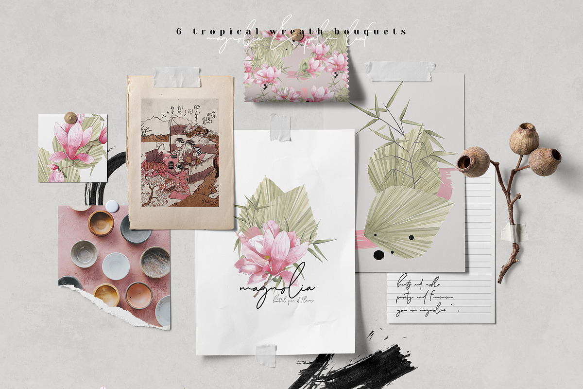 Magnolia & Cranes | Tropical Japan, an Illustration by January Bloom (Photo 2 of 17)