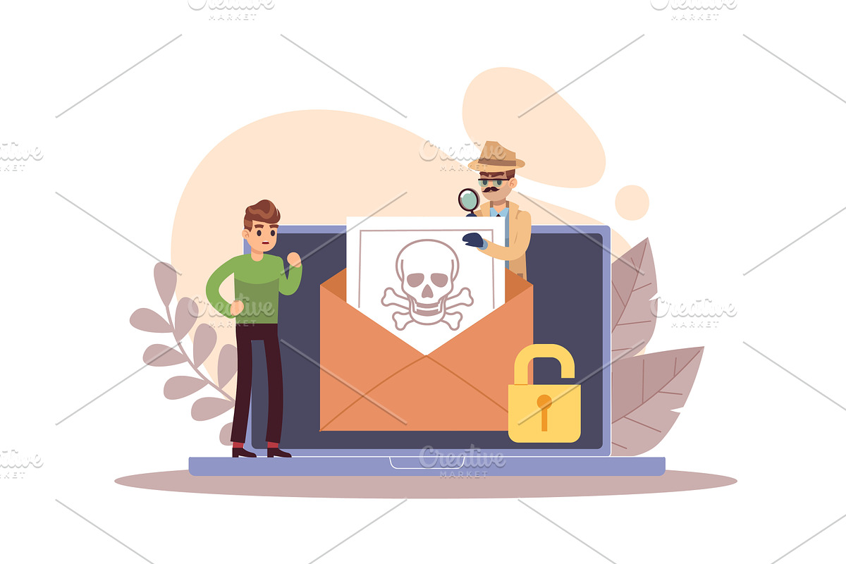 Malicious program. Computer software, a Technology Illustration by YummyBuum