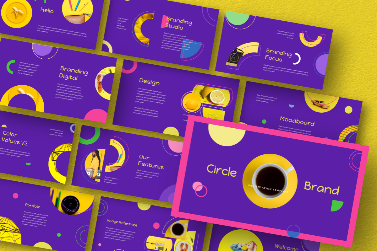 Circle Brand Google Slide Template, a Presentation Template by Inkofert (Photo 9 of 9)
