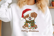 Crochet Christmas Puppy PNG, an Illustration by Craft Nest (Thumbnail 4 of 5)
