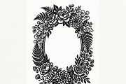50 Elegant Floral Oval Mirror Frame, a Decorative Illustration by Amazin_art (Thumbnail 39 of 40)