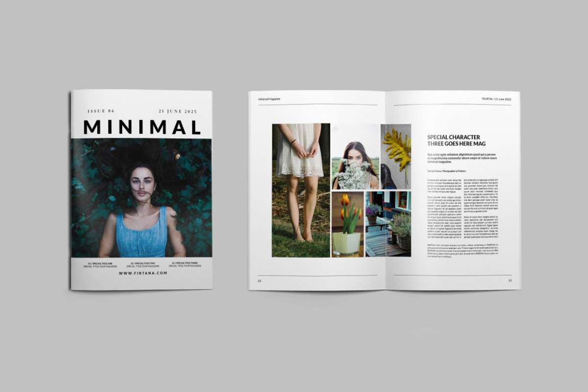 Minimal Magazine, a Magazine Template by Firtana (Photo 7 of 13)