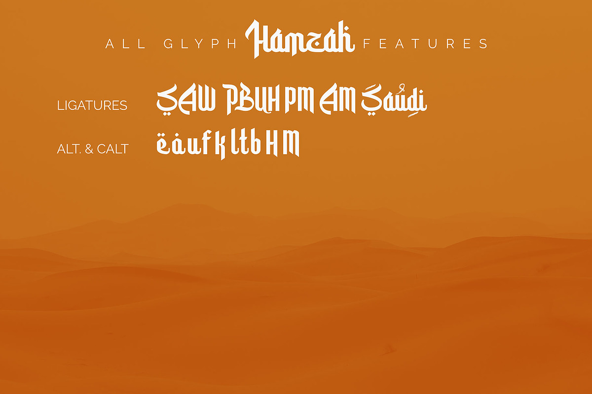 Hamzah, a Font by Omotu Studio (Photo 18 of 20)