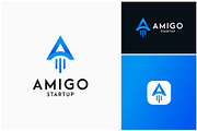 Letter A Startup Launch Boost Logo, a Branding & Logo Template by ika trisiana (Thumbnail 2 of 2)