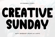 Creative Sunday, a Sans Serif Font by FreshTypeINK (Thumbnail 1 of 8)