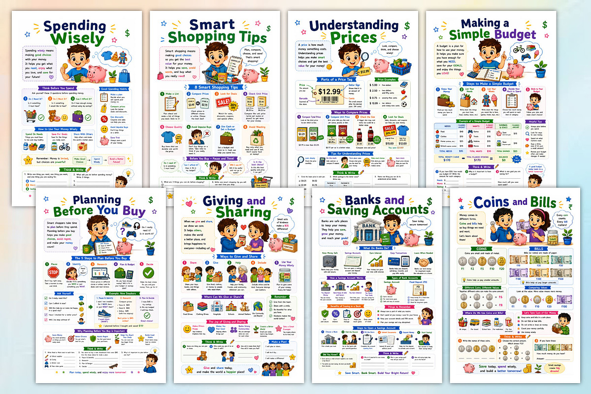 Building Financial Skills for Kids, a Stationery Template by Designmela01 (Photo 2 of 4)