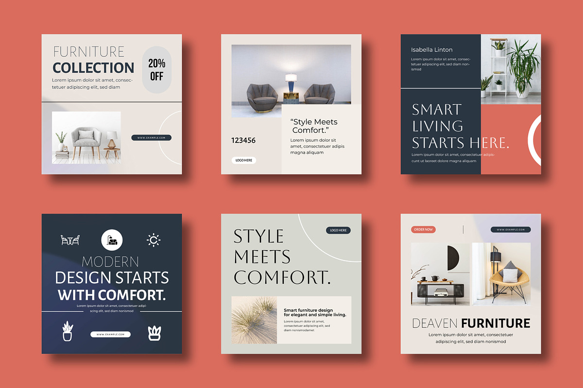 Furniture Social Media Banner, a Social Media Template by MightyDesign (Photo 1 of 8)