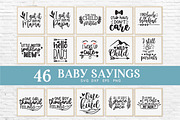 Baby sayings svg bundle, an Object Graphic by Peachycottoncandy (Thumbnail 2 of 9)