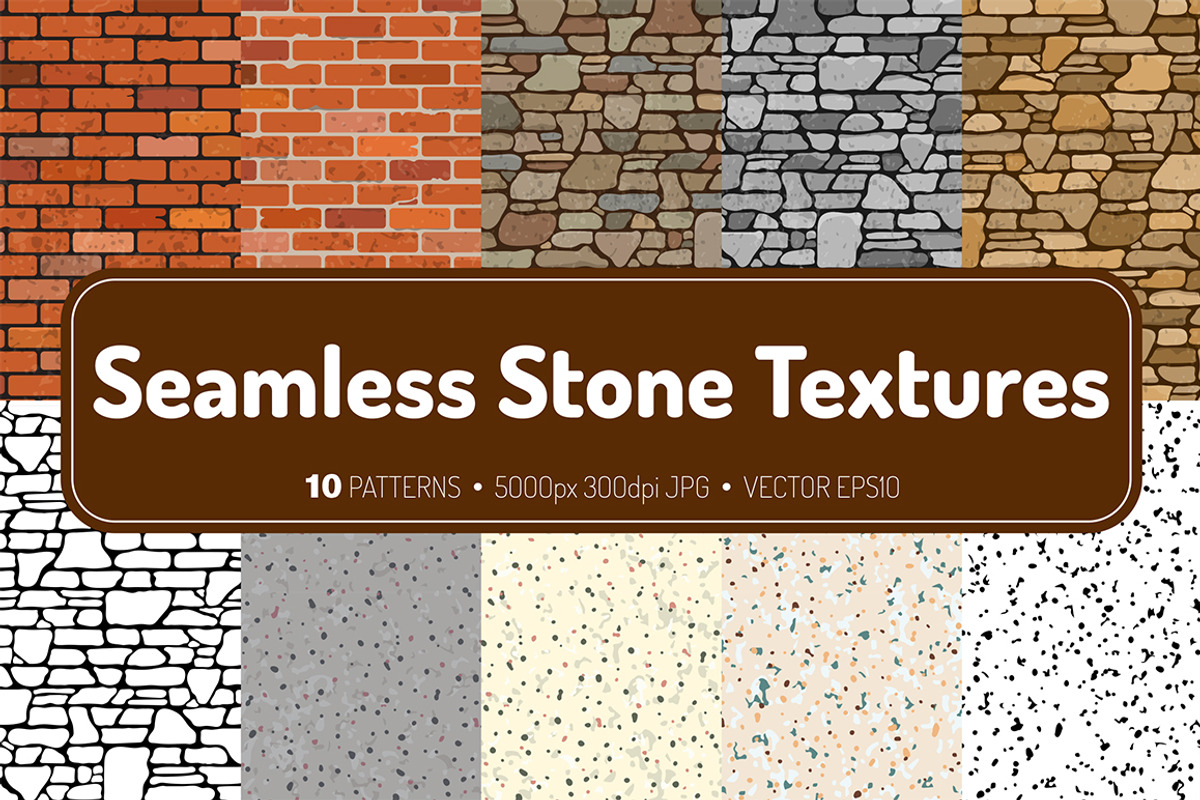 10 Seamless Stone Textures, a Texture Graphic by TAlex (Photo 1 of 11)