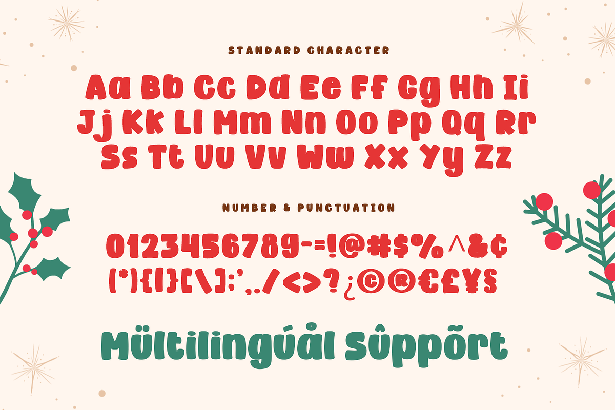 Christmas Font – First Christmas, a Handwritten Font by Mozatype (Photo 8 of 8)