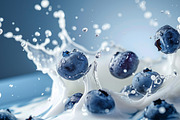 102 Fruits & berries milk splashes, a Food & Drink Photo by Handmadefont (Thumbnail 16 of 16)