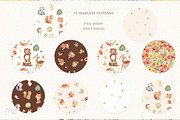 WOODLAND ANIMALS. Watercolor, an Animal Illustration by OlliArtDesign (Thumbnail 5 of 7)