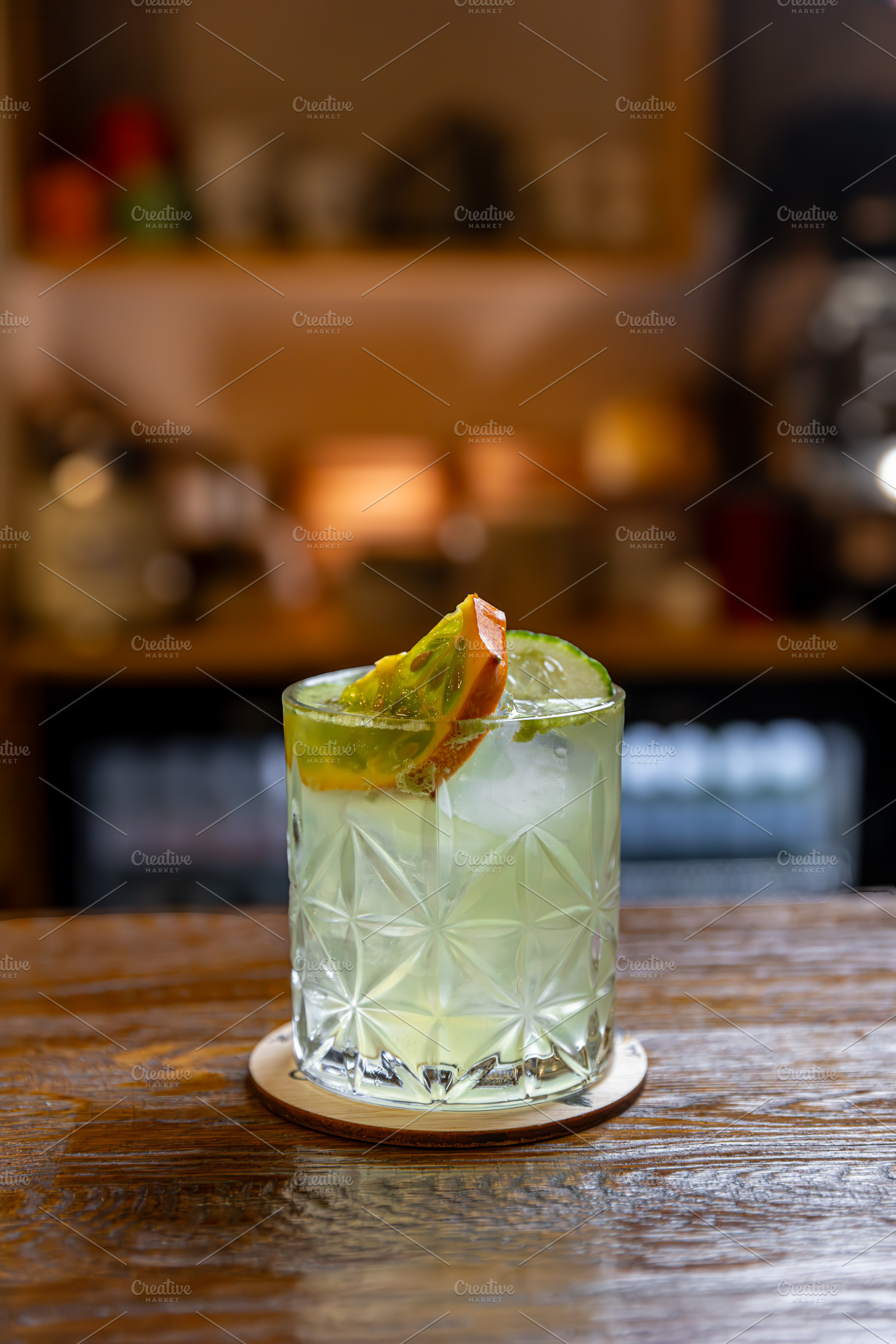 Old fashioned cocktail, a Photo by Grafvision photography