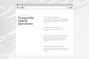 Showit FAQ Section Template Add On, a Landing Page Template by Sugar Studios (Thumbnail 4 of 7)