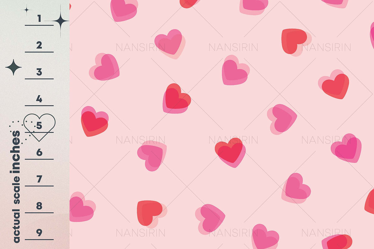 Love Bomb Seamless Pattern Set, a Pattern Graphic by Nansirins Studio (Photo 3 of 9)