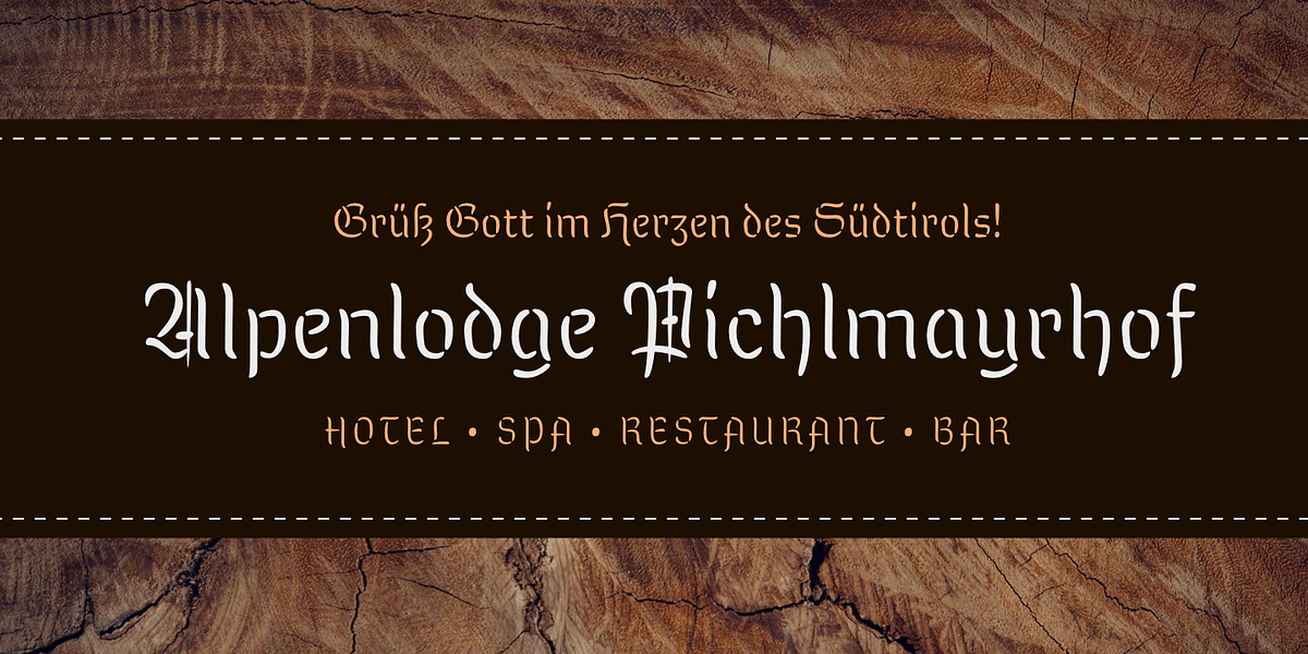 Kuschelfraktur, a Blackletter Font by Catharsis Fonts (Photo 2 of 8)