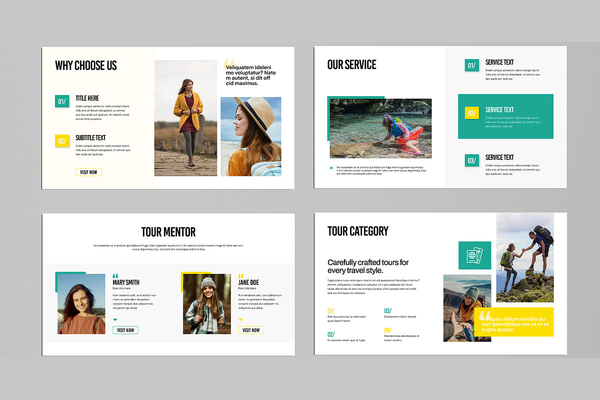 Tour Travelling Presentation Design, a Presentation Template by MightyDesign (Photo 3 of 8)