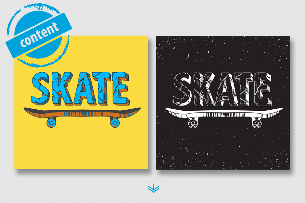 Roller skating, skateboarding, a Pattern Graphic by Yarko Malinova (Photo 4 of 4)
