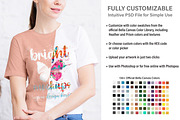 Bella Canvas 3001 T-shirt Mockup, a Print Template by BrightMockups (Thumbnail 2 of 3)